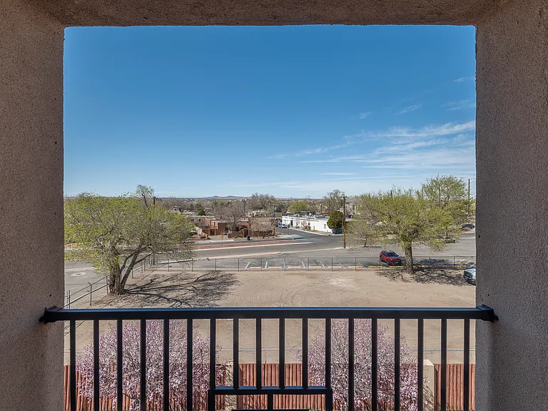 Third-floor balcony with room for a small dining table, perfect for morning coffee or evening dining
