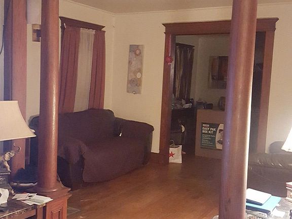 View of the family room from the living room or TV room