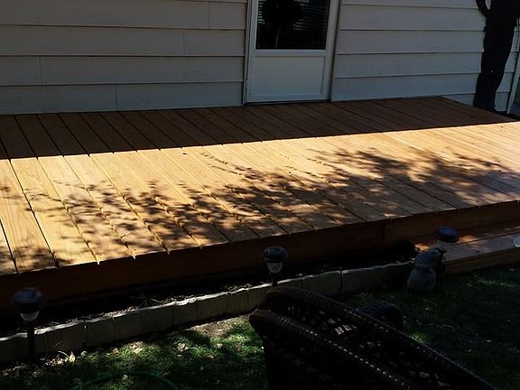 stained/sealed deck