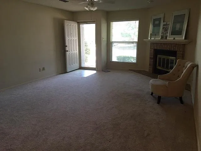 Glass door lets in great light