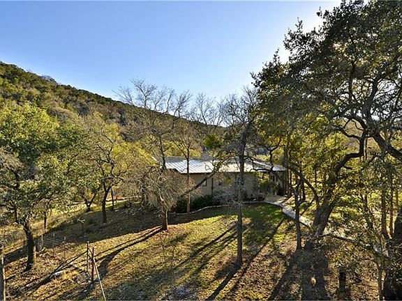 View to the main house from the deck of the guest apartment.