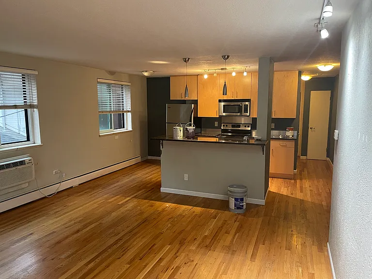 Kitchen with island counter
