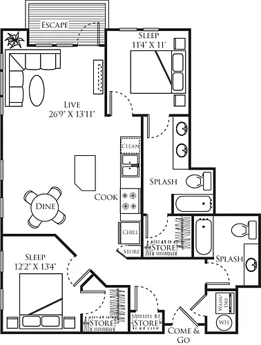 Floor plan B8