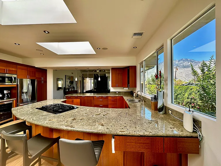 Kitchen bar to living room