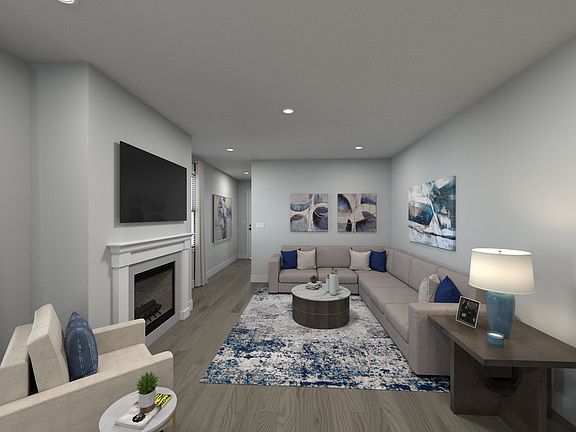 Spend family movie nights in the spacious great room.