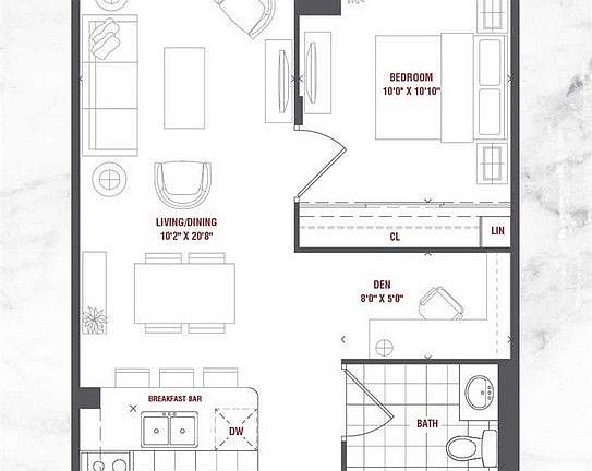 5th image of 349 Rathburn Rd W #1611