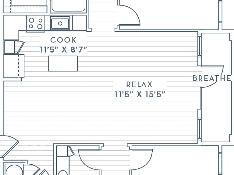 B4 floor plan Presley Uptown