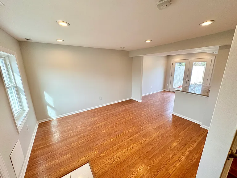 Wide Open Living Room with Hardwood Flooring