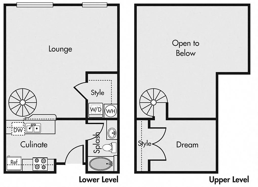 Floor plan Studio Loft - AL