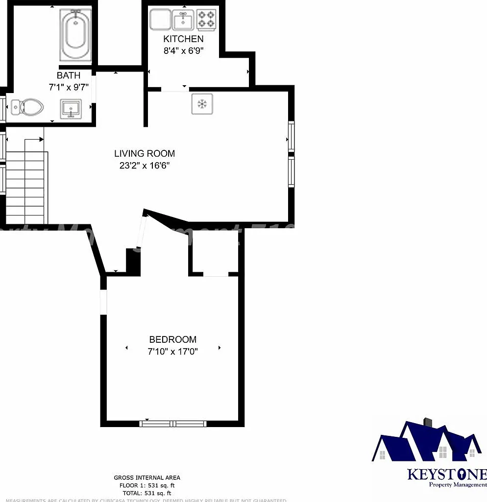 $375 Off Move In Special! Centrally Located 2nd Floor Apartment with 1 Bedroom/1 Bathroom - $750/... — Photo 4