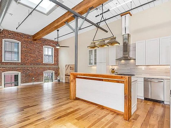 Kitchen, living room