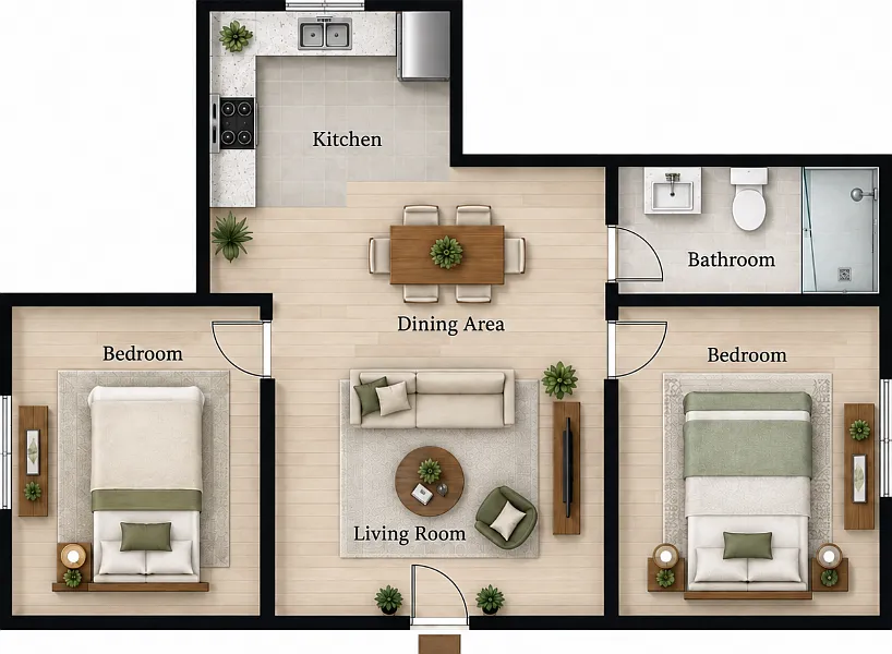 2 bed, 1000 sqft, $2,795 — Photo 2