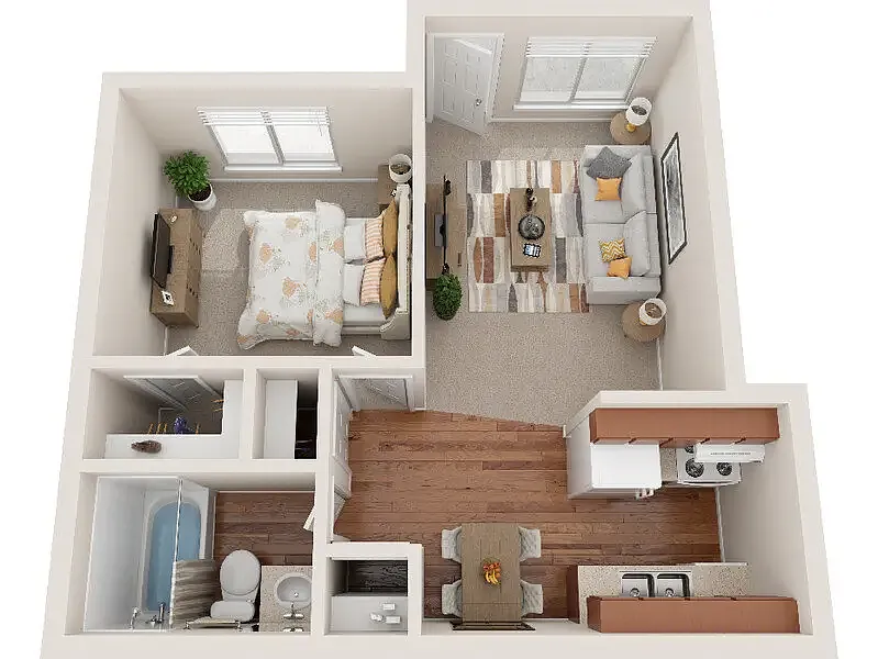 Floor plan 1X1