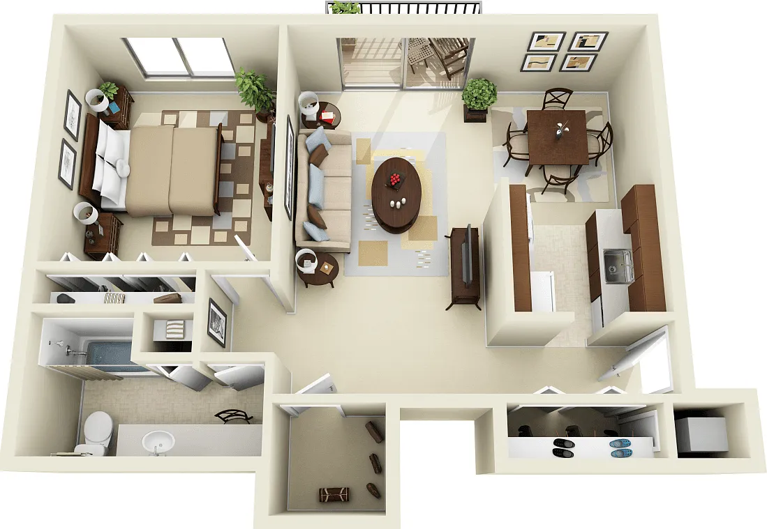 Floor plan 1B