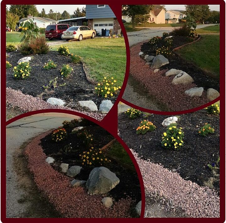 front yard/flower bed