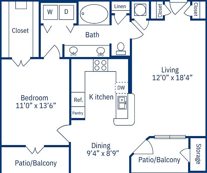 1-1C 1 Bed 1Bath 1-1C 1 Bed 1Bath