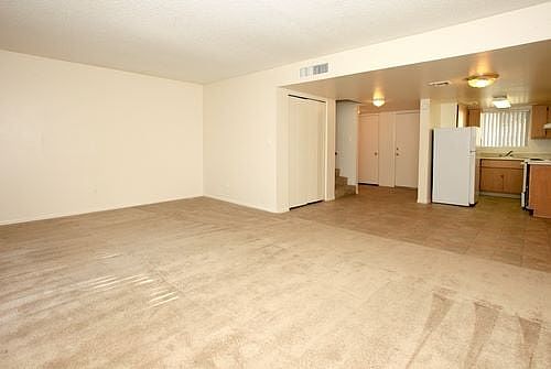 Village Square living room & kitchen