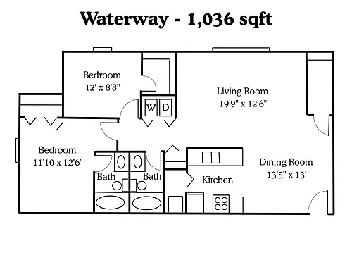 Floor plan Waterway