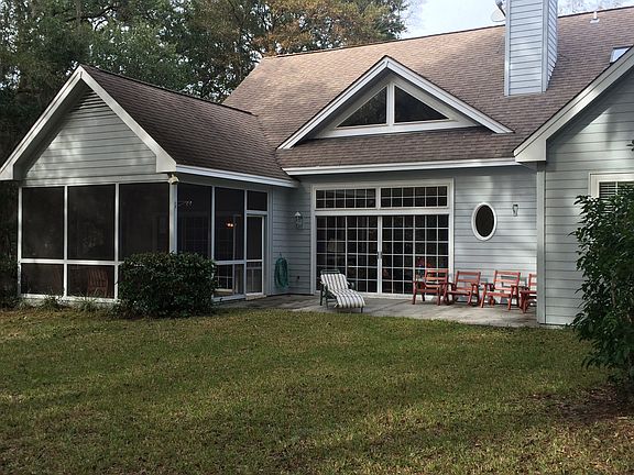 screened porch and patio
