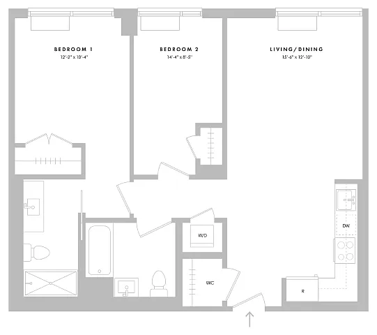 Floor plan B1 B2