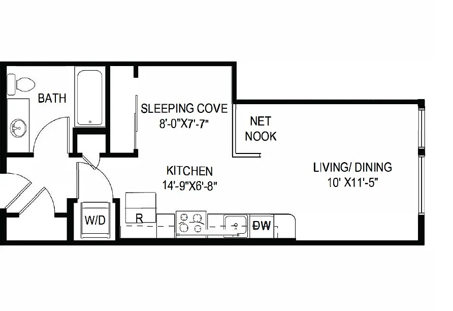 Floor plan S2 - Without Balcony