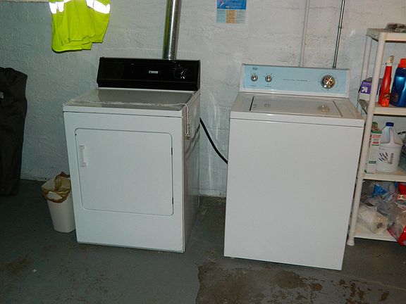 Washer and Dryer in Basement