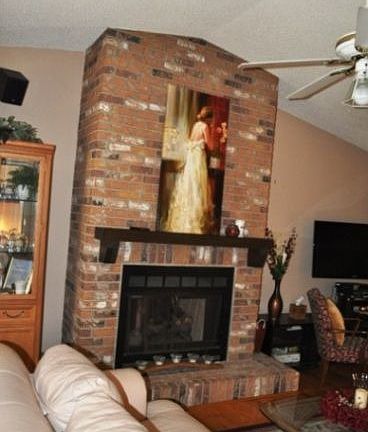 Focal point fireplace