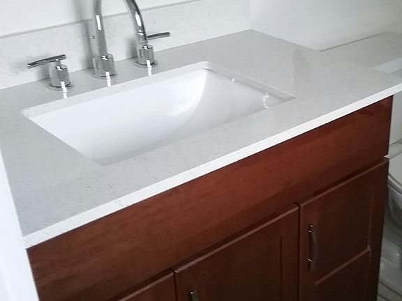 New Master bath vanity and counter top.