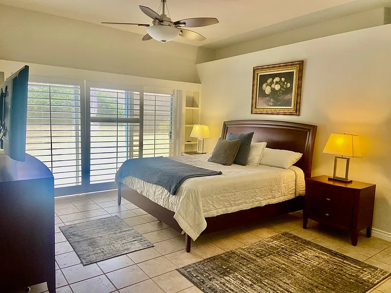 Very spacious primary bedroom and en-suite. Large walk in closet and two more large closets for ample space. We are getting ready for a primary bedroom refresh! Stay tuned for that.