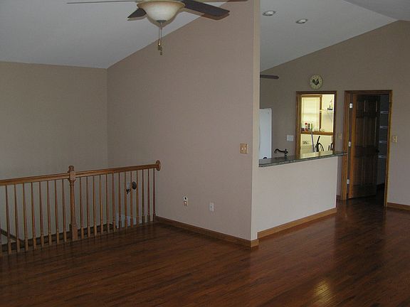 Open stairs to finished basement