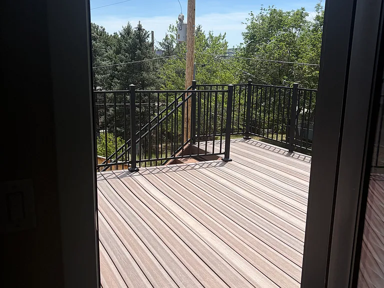 Upstairs deck