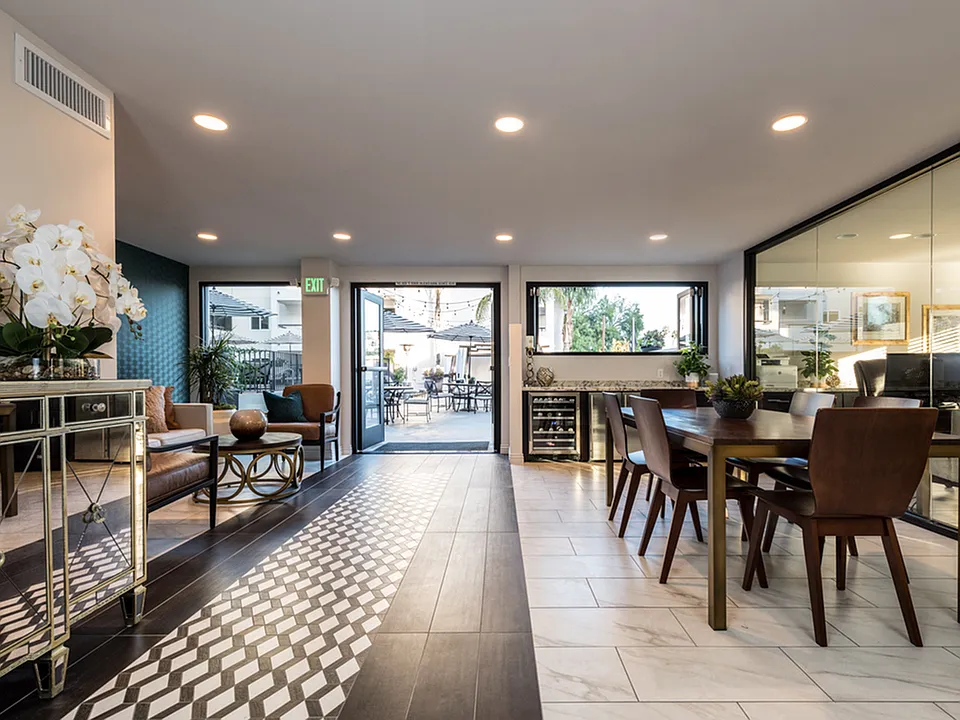 Work remotely or host small social gatherings in the comfortable community clubhouse.