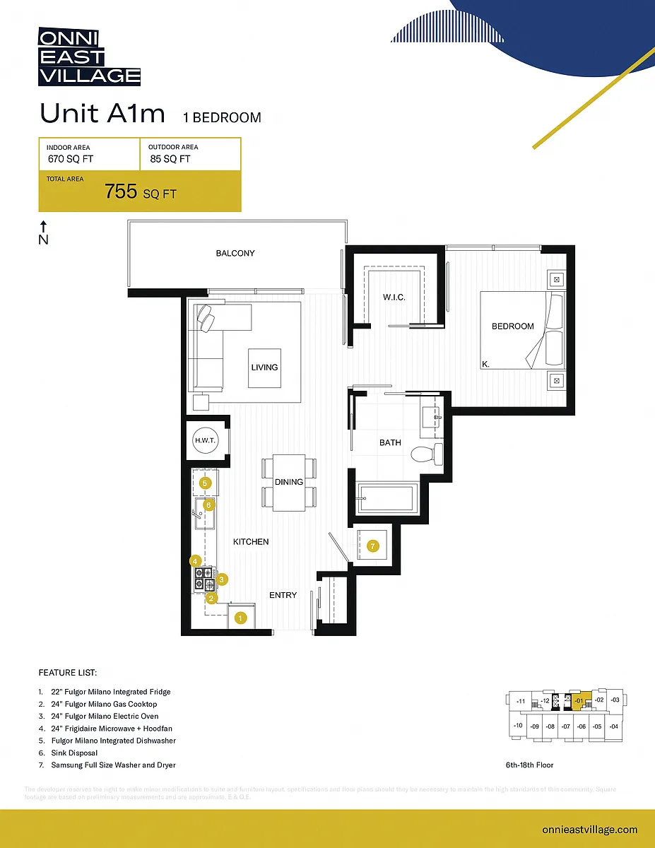 Floor plan A1m