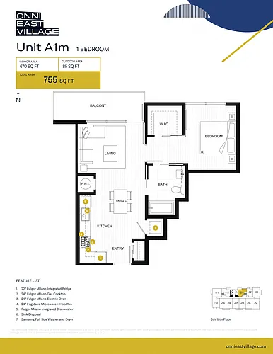 Floor plan A1m