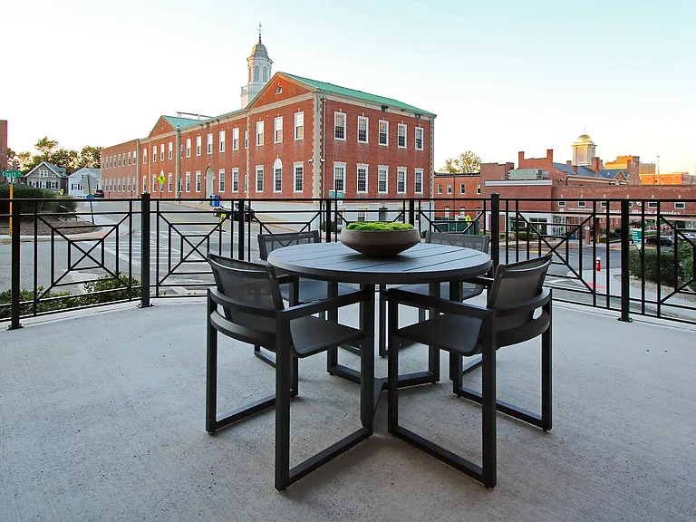 Experience tranquility with picturesque urban views.