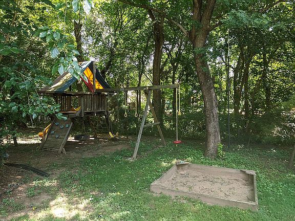 Rainbow playset and sandbox