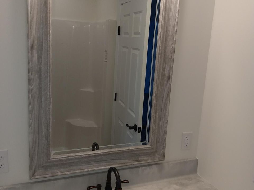 All new Bathroom, Step in shower.