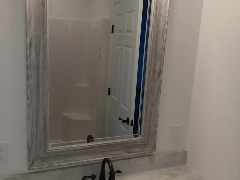All new Bathroom, Step in shower.