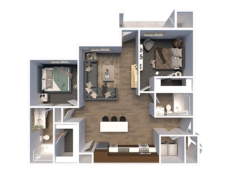 Floor plan 2X2A