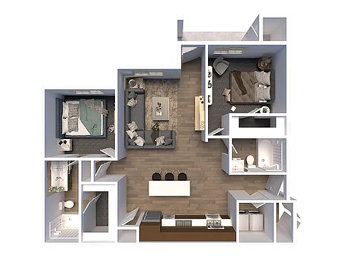 Floor plan 2X2A