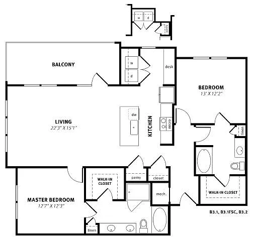 Floor plan B3