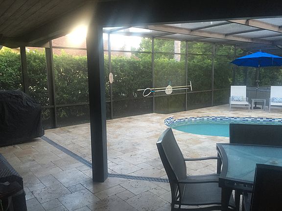 Pool deck and grilling area