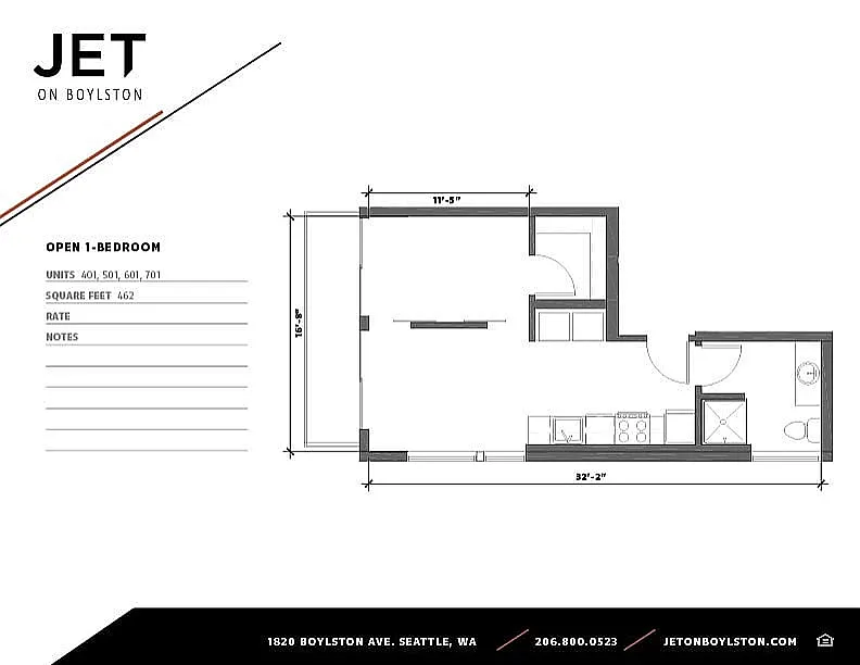 Floor plan 1 Bedroom