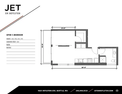 Floor plan 1 Bedroom