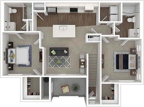 Floor plan 2X2C