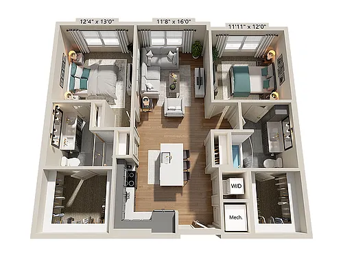 Floor plan B3