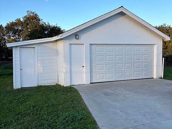 Two-car garage.