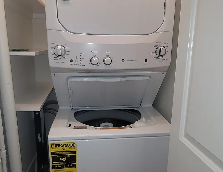 Laundry in closet