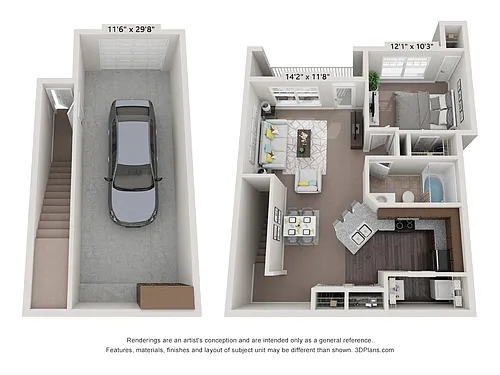 Floor plan Oak with Garage