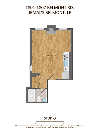 Floor plan Studio
